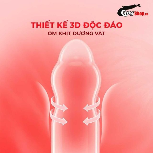 Thiết kế bao cao su Sagami Six Fit V Miracle Fit
