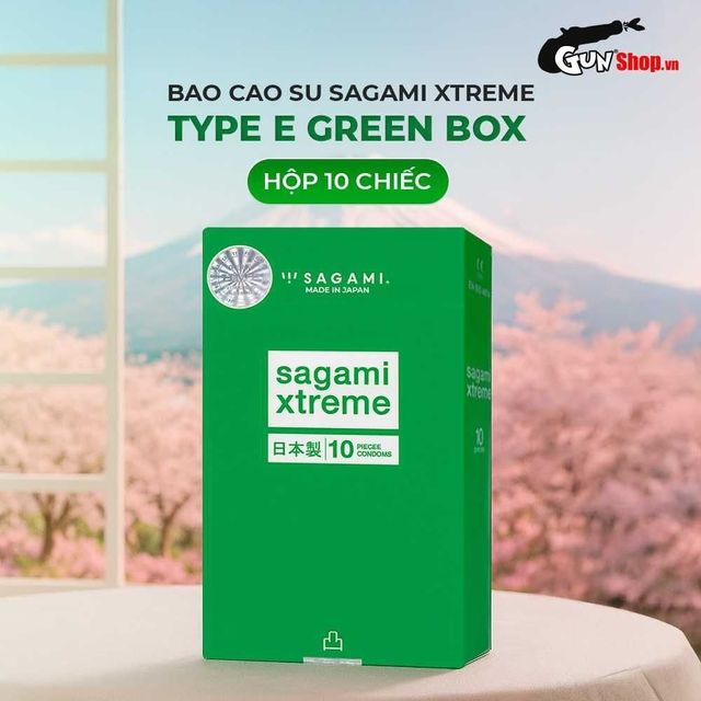 Thiết kế độc đ&aacute;o của bao cao su Sagami Xtreme Type E