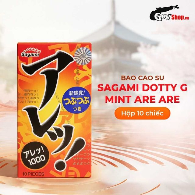 Bao cao su Sagami Dotty G Mint Are Are ch&iacute;nh h&atilde;ng