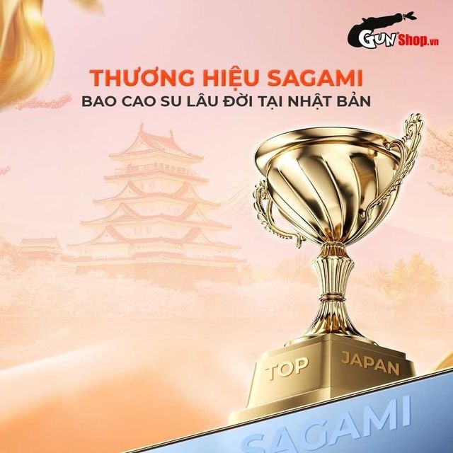Bao cao su Sagami Xtreme Love Me Gold Orange