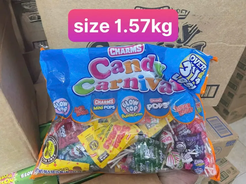 Kẹo M&uacute;t Charms Candy Carnival Hương Vị Th&uacute; Vị