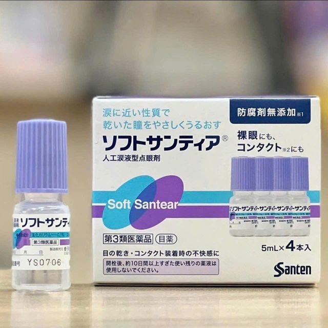 Nước Nhỏ Mắt Nh&acirc;n Tạo Soft Santia