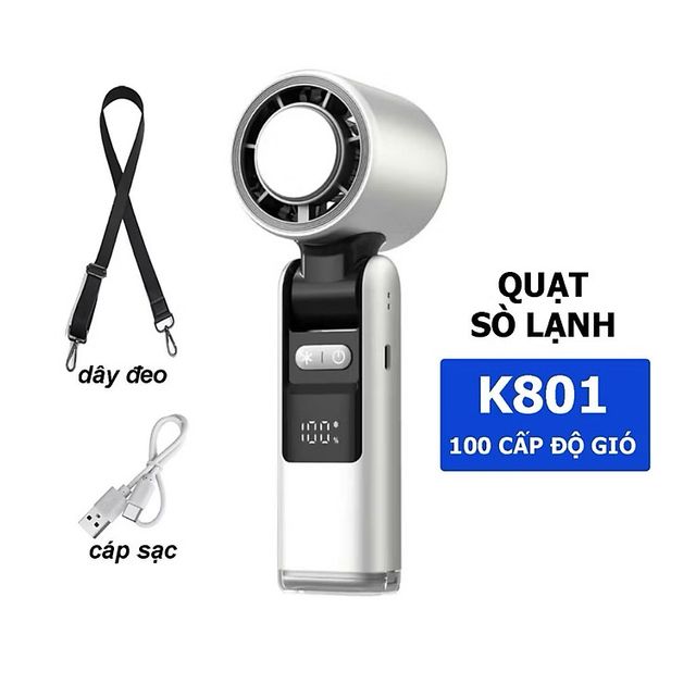 Quạt Cầm Tay Turbo S&ograve; Lạnh K-801