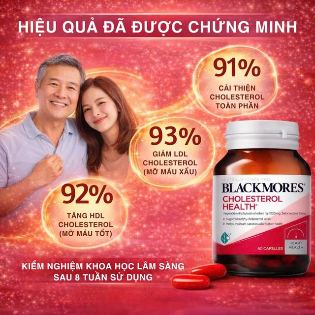 Vi&ecirc;n uống Blackmores Cholesterol Health 60 vi&ecirc;n