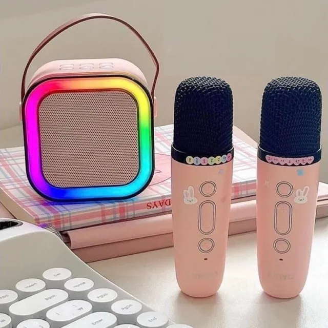 Bộ Loa K&egrave;m 2 Mic Bluetooth Mini