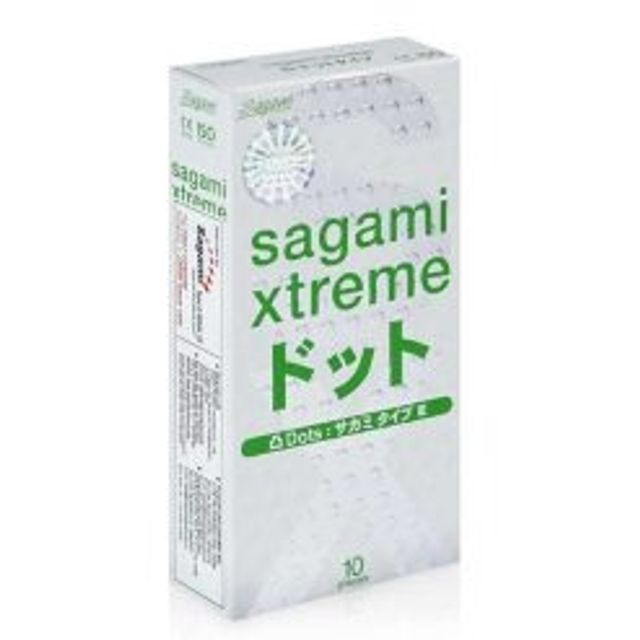 (Sales)Bao Cao Su Sagami Xtreme Dots Type – Có Gân, Gai hộp 10 cái 80 +10 Chính hãng