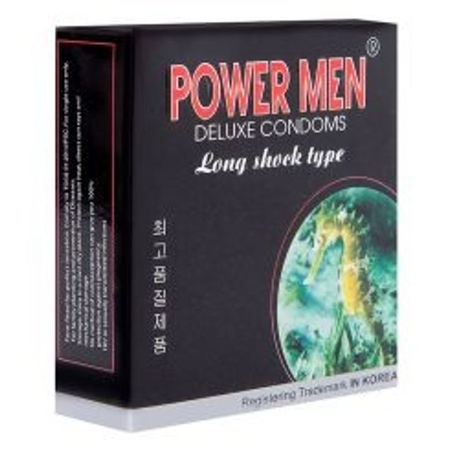 (Sales)Bao Cao Su Powermen Cá Ngựa Gân Gai – Kéo Dài Thời Gian hộp 12 cái 90 +10 Chính hãng - hình ảnh thực tế