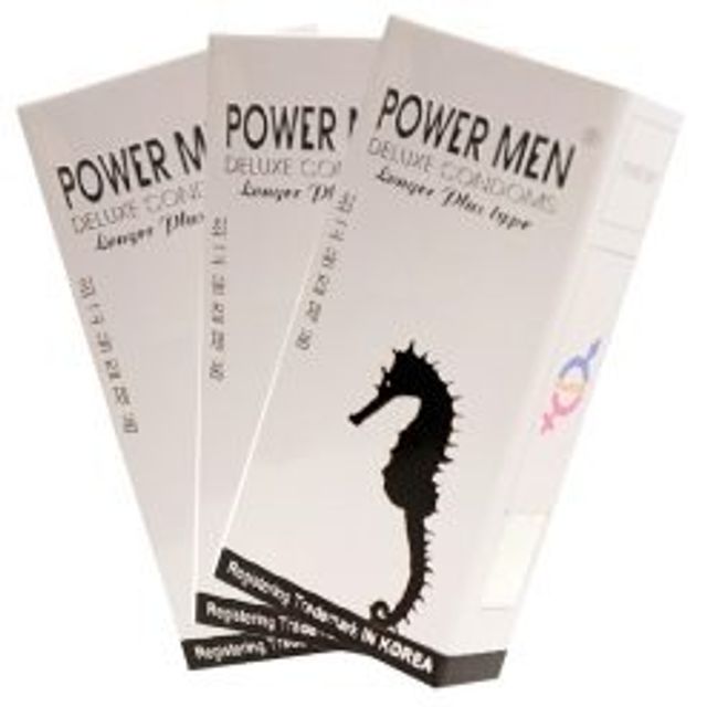 (Sales)Bao Cao Su Powermen Cá Ngựa Bạc Gân Gai Kéo Dài Thời Gian hộp 12 cái 180 Chính hãng