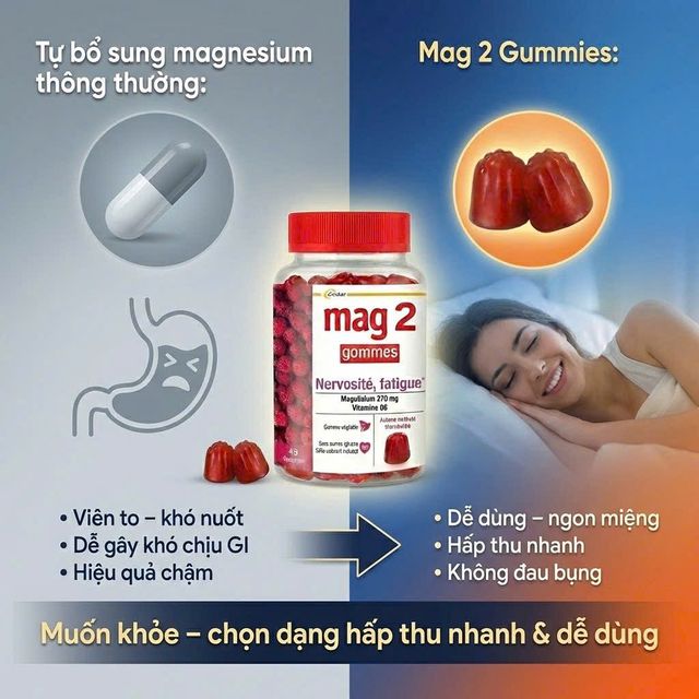 C&aacute;ch sử dụng vi&ecirc;n nhai ngủ ngon Mag2