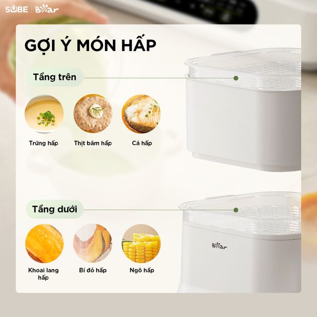 M&aacute;y H&acirc;m Sữa Bear với nhiều t&iacute;nh năng nổi bật