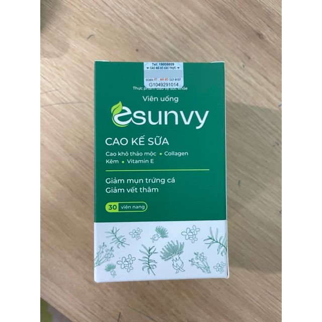 Vi&ecirc;n Uống Ngừa Mụn ESUNVY