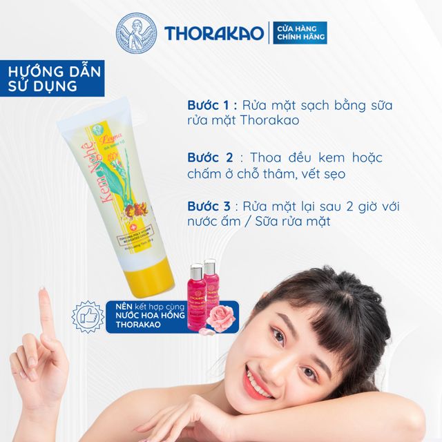 Hướng dẫn sử dụng Kem Nghệ Leyna Thorakao