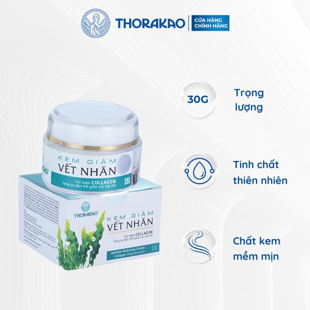 Kem Giảm Nếp Nhăn Thorakao T&aacute;i Sinh Collagen 30G
