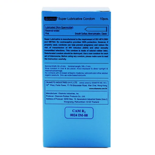 (Cao cấp) Bao Cao Su Okamoto Skinless Skin Super Lubricative - Hộp 10 Cái Chính hãng - hình ảnh thực tế