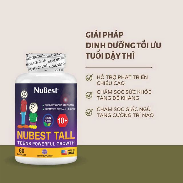 Vi&ecirc;n Uống Hỗ Trợ Tăng Chiều Cao Nubest Tall