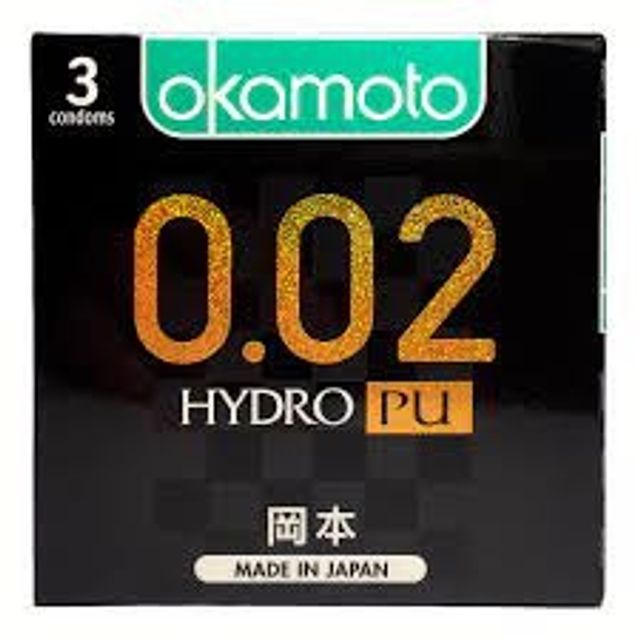 (Hộp 3 Cái) Bao Cao Su Okamoto 0.02 PU Siêu Mỏng Truyền Nhiệt Nhanh Chính hãng