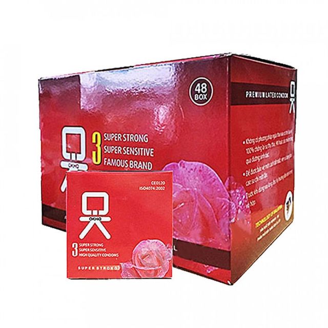 Bao cao su Ok hương hoa hồng