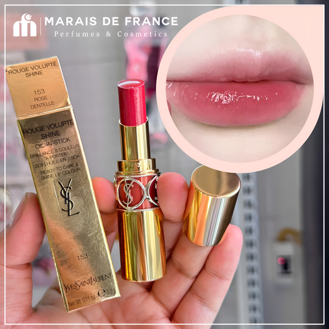 Son Dưỡng YSL 153 Rose Dentelle Fullbox