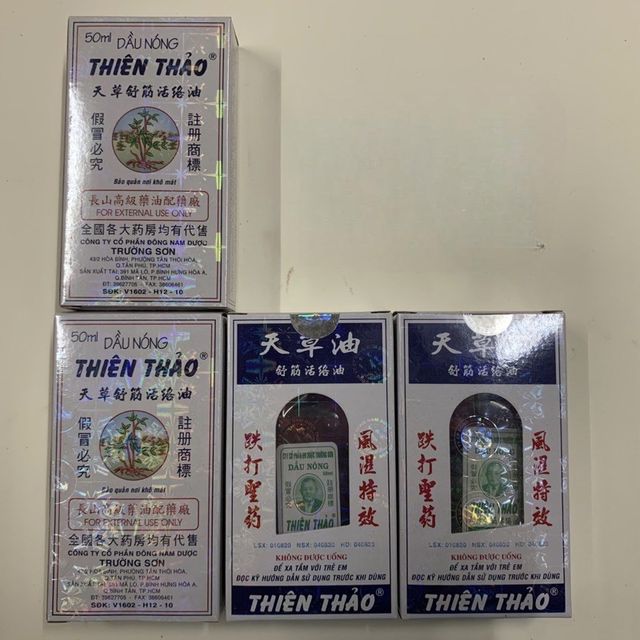 Dầu N&oacute;ng Thi&ecirc;n Thảo Lớn 50ml