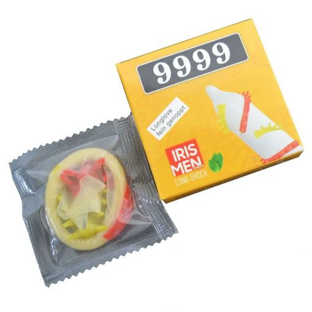 Bao Cao Su Iris Men 9999 Si&ecirc;u Gai K&iacute;ch Th&iacute;ch