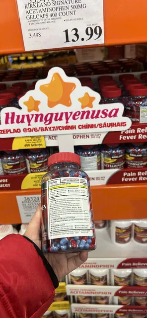 Kirkland Extra Strength Acetaminophen Gelcaps