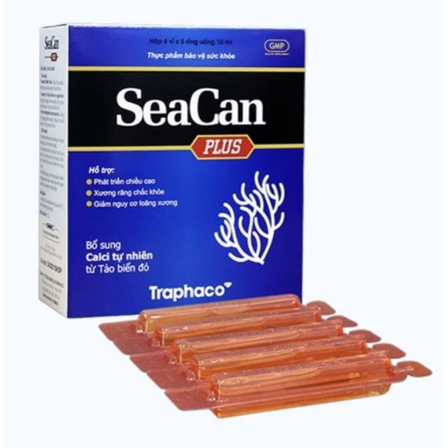 Seacan D3 tảo biển hữu cơ Hộp 20 ống