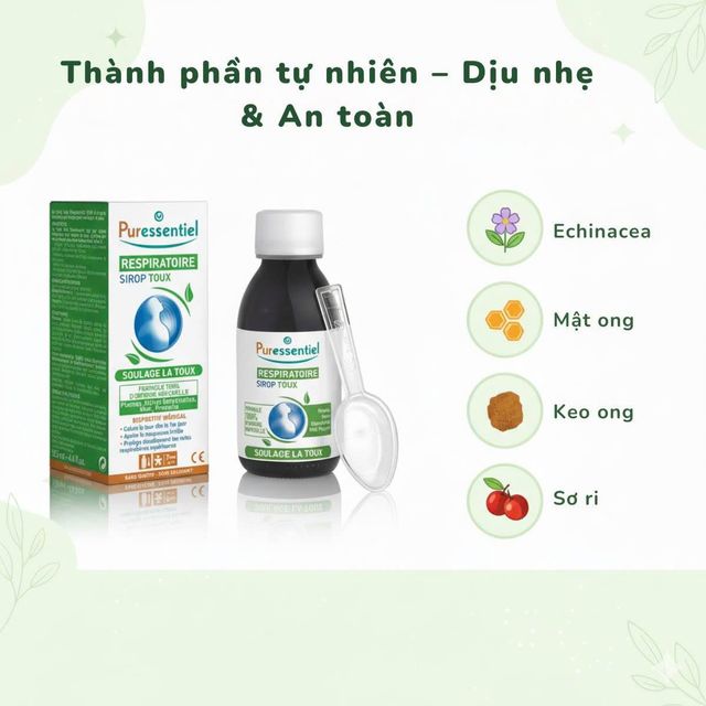 Xi R&ocirc; Ho Puressentiel Respiratory Cough Syrup H&igrave;nh 2