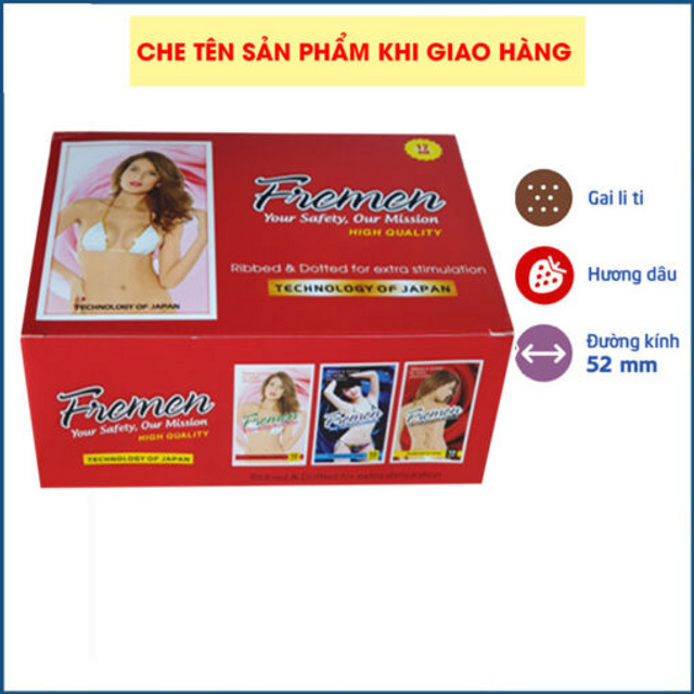(Fullbox) Bao Cao Su FREMEN Hộp 120 C&aacute;i &ndash; Bao D&agrave;nh Cho Gia Đ&igrave;nh, Kh&aacute;nh Sạn Ch&iacute;nh h&atilde;ng - h&igrave;nh ảnh thực tế