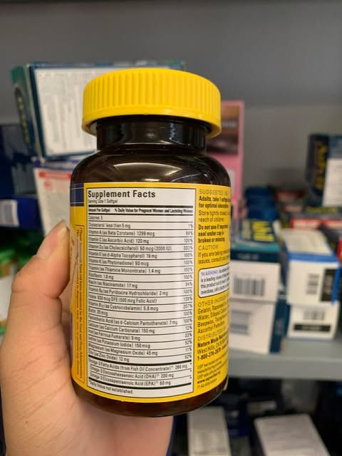 Nơi bảo quản Vitamin cho phụ nữ sau sinh