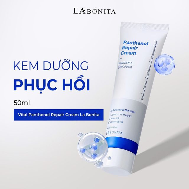 Kem Dưỡng Labonita Phục Hồi Vital Panthenol Repair Cream La Bonita 50ML