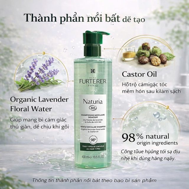 Dầu Gội Hữu Cơ Ren&eacute; Furterer Naturia
