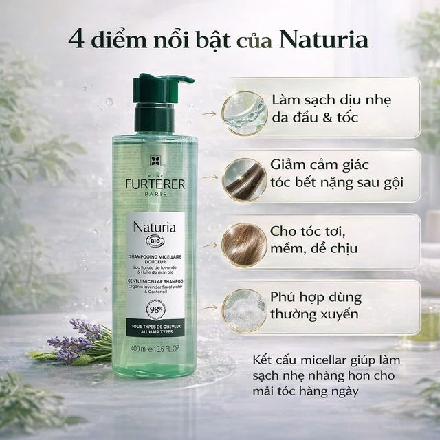 Dầu Gội Hữu Cơ Ren&eacute; Furterer Naturia