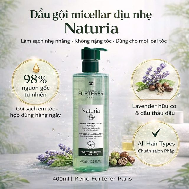 Dầu Gội Hữu Cơ Ren&eacute; Furterer Naturia