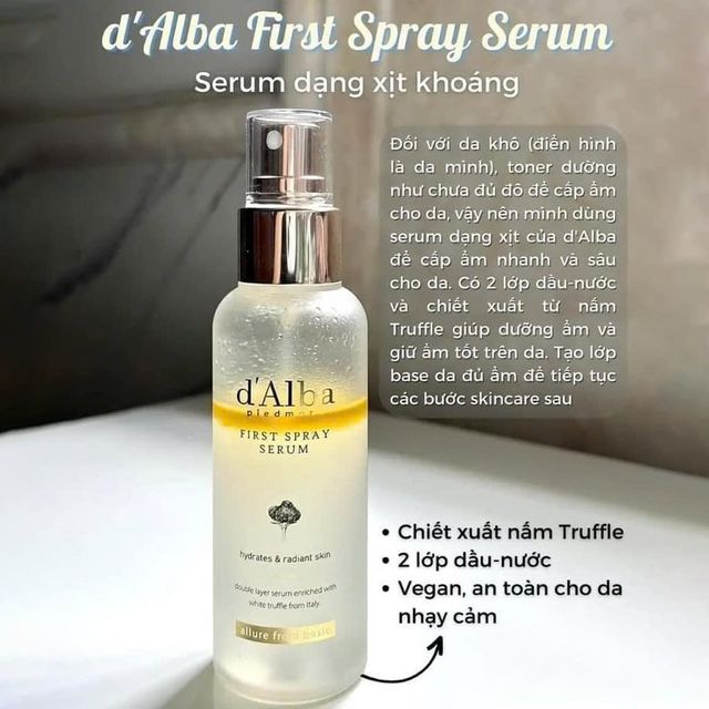 Serum Xịt Dưỡng D'Alba
