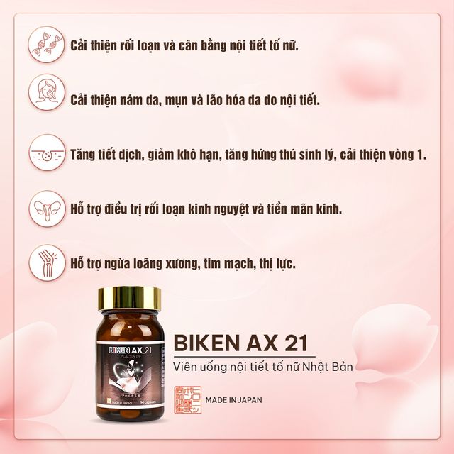 Biken AX 21 - Vi&ecirc;n uống nội tiết tố nữ Nhật Bản