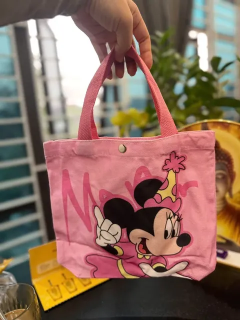 T&uacute;i vải hoạt h&igrave;nh Micky cho b&eacute;