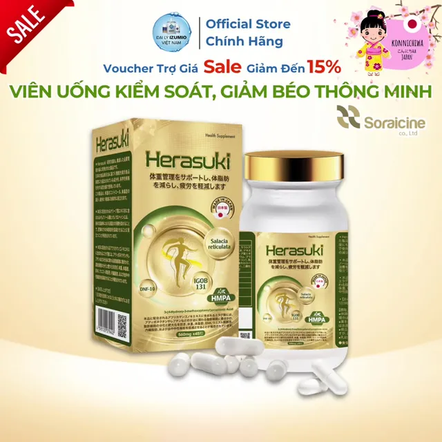 Vi&ecirc;n Uống Giảm B&eacute;o Th&ocirc;ng Minh Herasuki