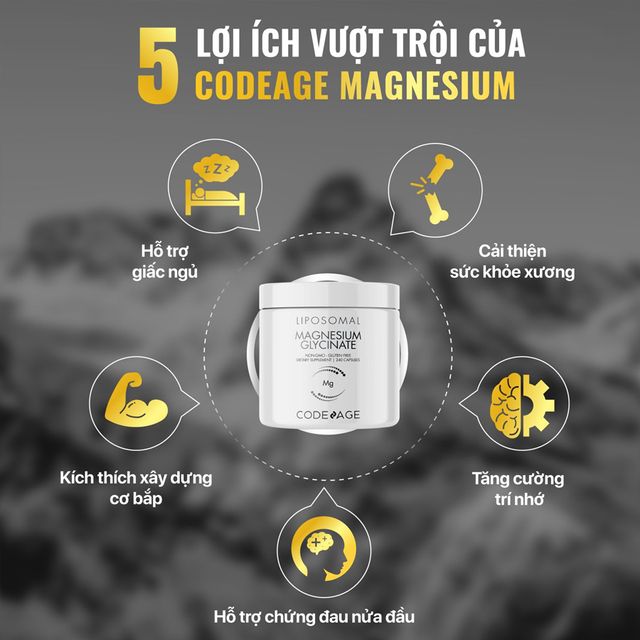 Vi&ecirc;n uống Code-age Liposomal Magnesium Glycinate