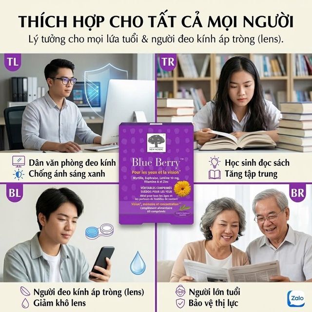 Vi&ecirc;n Uống Bổ Mắt New Nordic Blue Berry