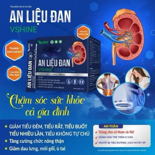 An Liệu Đan Vshine Hỗ Trợ Tiểu Đ&ecirc;m