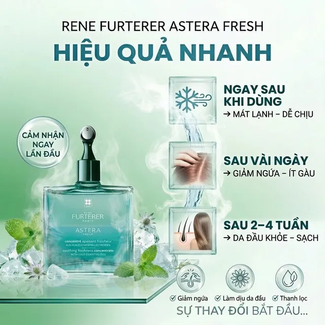 Tinh Chất L&agrave;m M&aacute;t Da Đầu Rene Furterer Astera Fresh