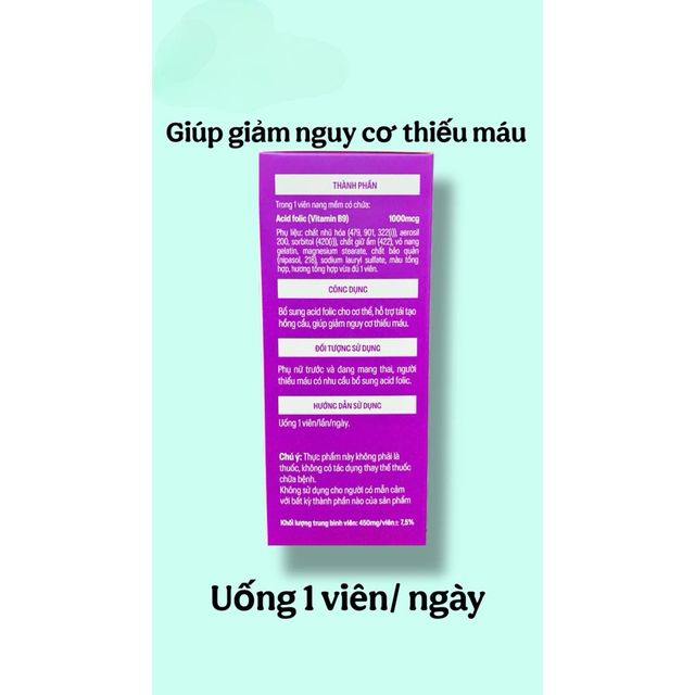 Vi&ecirc;n uống ACID FOLIC GOLD