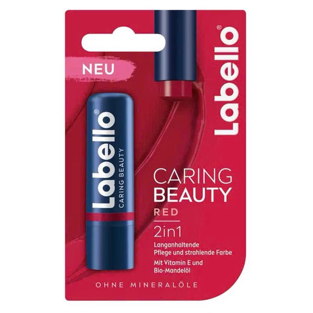 Son dưỡng m&ocirc;i Labello Caring Beauty Red