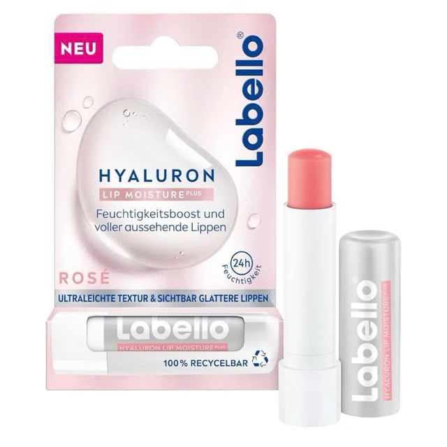 Son dưỡng m&ocirc;i Labello Hyaluronic Moisture Plus Ros&eacute;