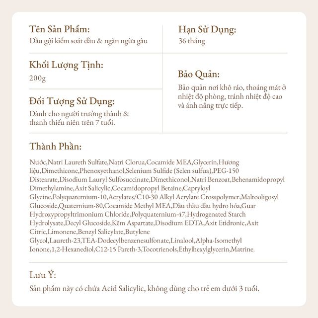 Youthology Gội Ngừa G&agrave;u