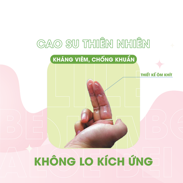 Bao Cao Su Ng&oacute;n Tay Beilile QQ Aloe 1