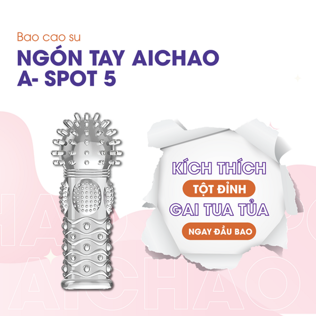 Bao Cao Su Ng&oacute;n Tay Gai Nổi Lớn Aichao A Spot 5