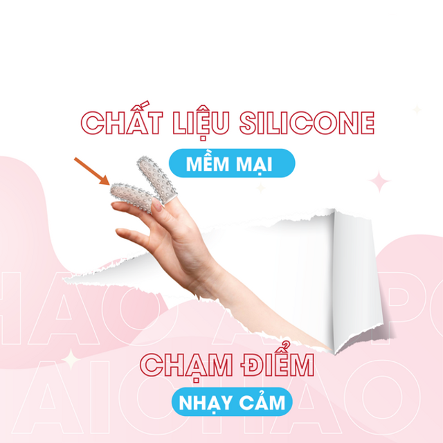 H&igrave;nh ảnh Bao Cao Su Ng&oacute;n Tay Gai Lớn Aichao