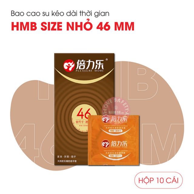 Bao cao su HBM Size Nhỏ 46mm - 3