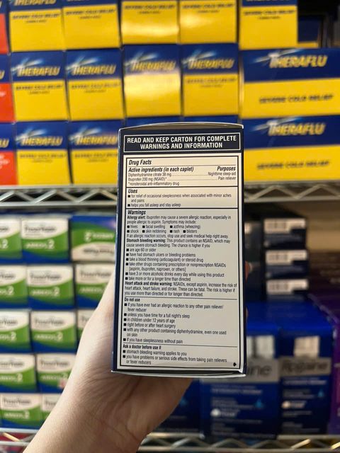 Hướng dẫn sử dụng Vi&ecirc;n Advil PM